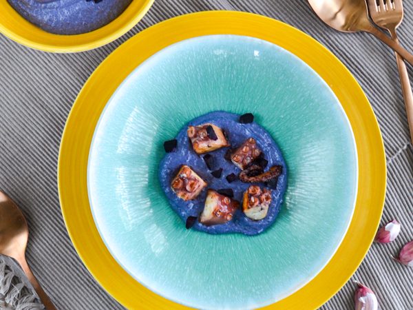 ALI OLI DE ZANAHORIA MORADA CON PULPO