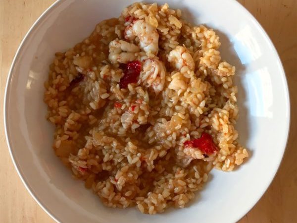 ARROZ MELOSO CON GAMBAS