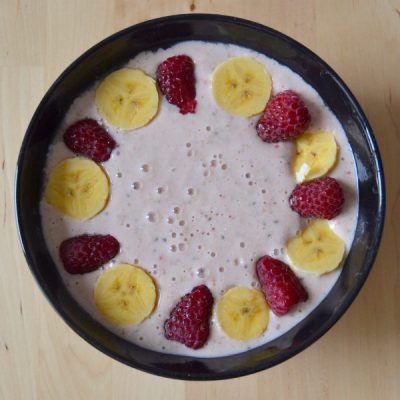 BOWL DE AVENA CON FRESAS