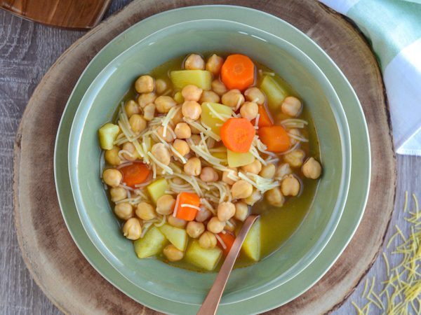 COCIDO DE GARBANZOS EXPRES CON VINAGRETA
