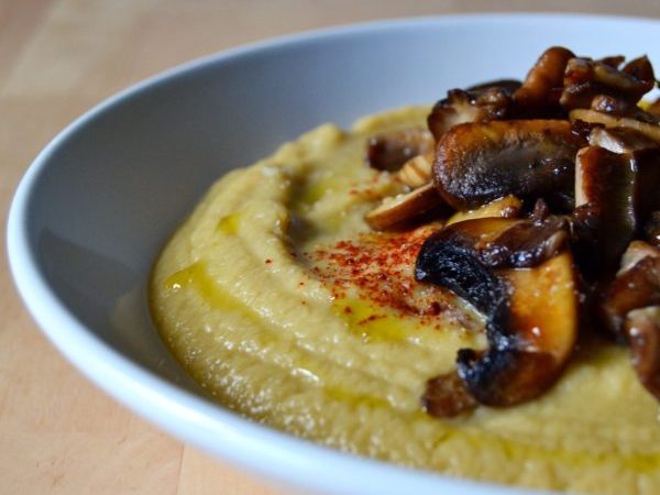 CREMA DE GARBANZOS CON HONGOS