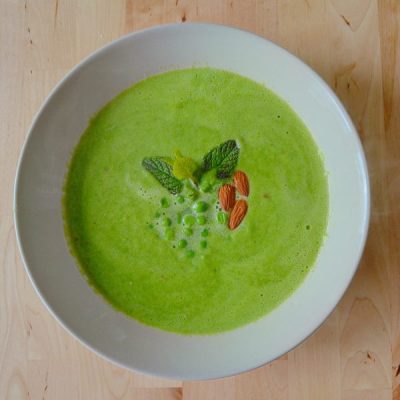 Crema-de-guisantes-y-menta