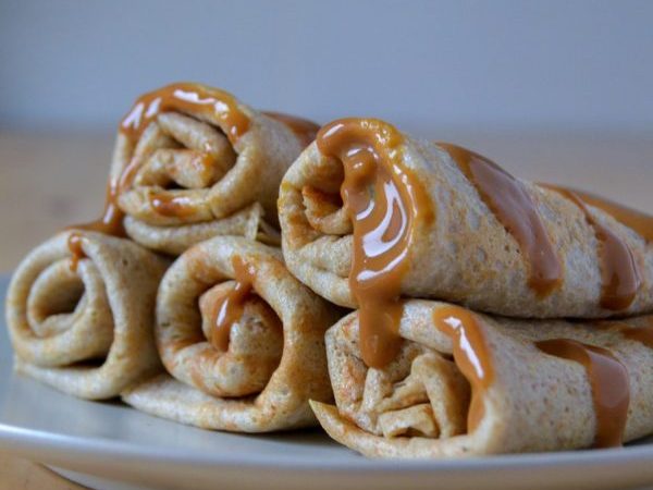 CREPES DE TRIGO SARRACENO Y DULCE DE LECHE