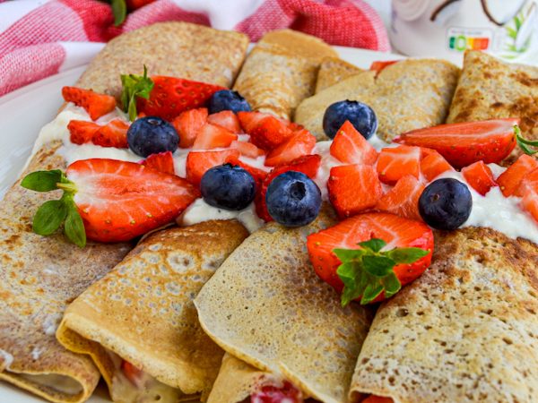 CREPES RELLENOS DE YOGUR