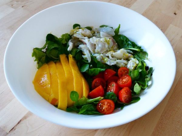 ENSALADA DE CEVICHE Y MANGO