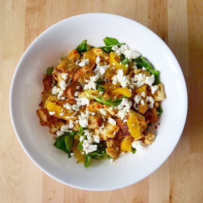 Ensalada-de-pollo-al-ajillo
