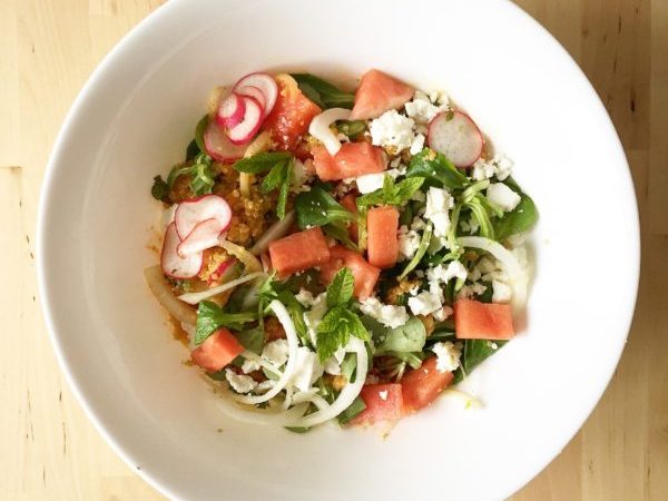 ENSALADA DE QUINOA, FETA Y SANDÍA