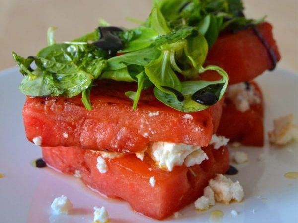 ENSALADA DE SANDÍA CON FETA
