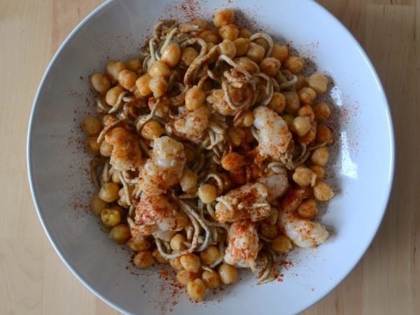 GARBANZOS CON GULAS Y LANGOSTINOS