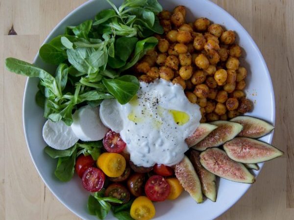 GARBANZOS ESPECIADOS CON SALSA DE MENTA