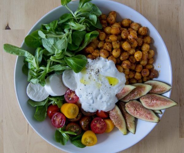Garbanzos-especiados-con-salsa-de-menta