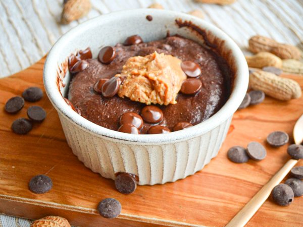 MUGCAKE DE CHOCOLATE Y CACAHUETE