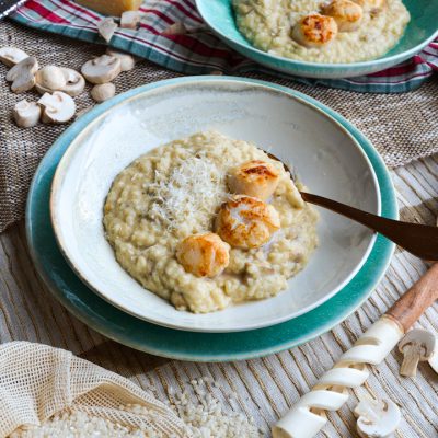 Risoto-de-champiñones-y-vieias