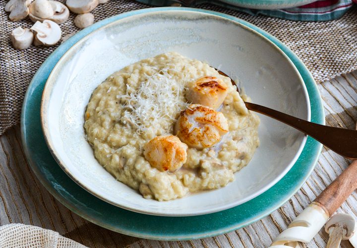 Risoto-de-champiñones-y-vieias
