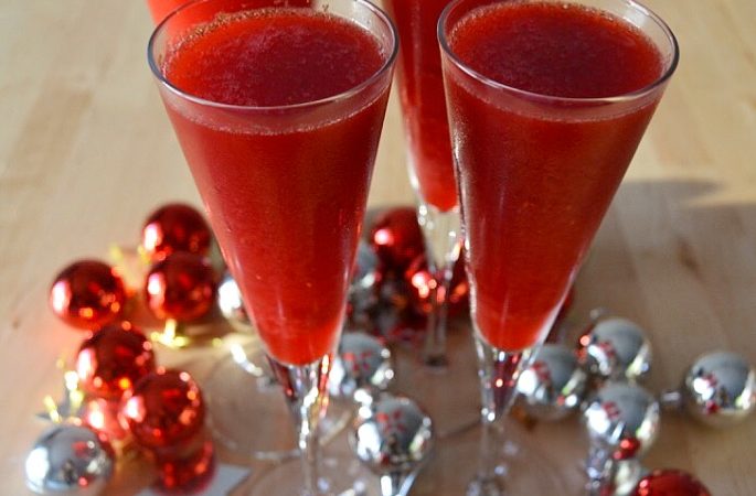 SORBETE DE FRAMBUESAS Y CAVA
