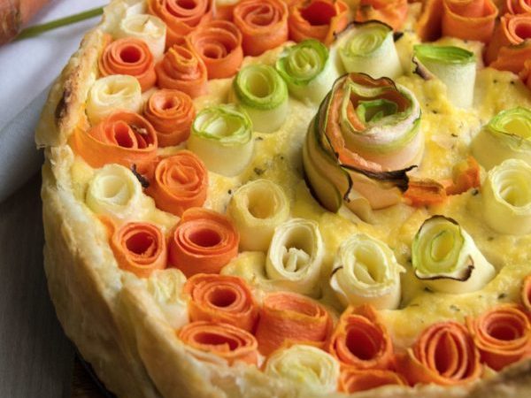 TARTA DE QUESOS CON ZANAHORIA Y CALABACÍN