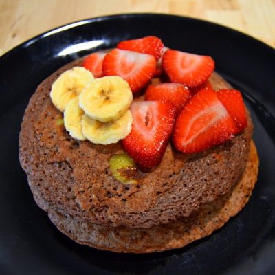 Tortitas-de-chocolate-y-plátano
