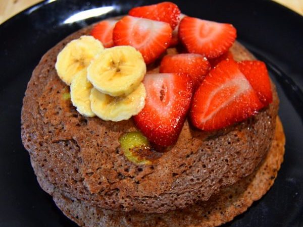 TORTITAS DE CHOCOLATE Y PLÁTANO