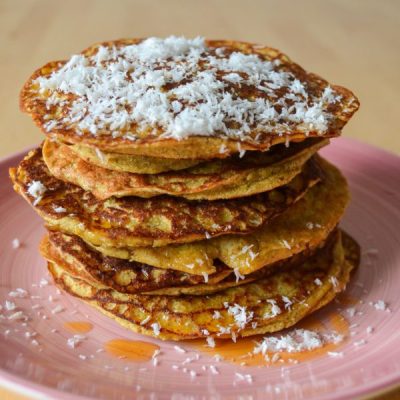 Tortitas-de-harina-de-plátano-y-coco