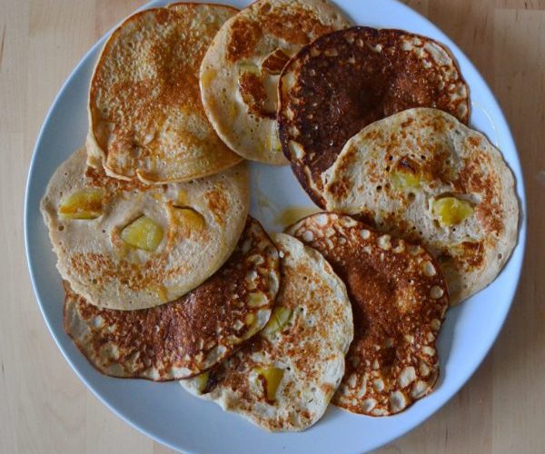 Tortitas-de-plátano-y-manzana