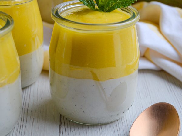 VASITOS DE MANGO Y QUESO
