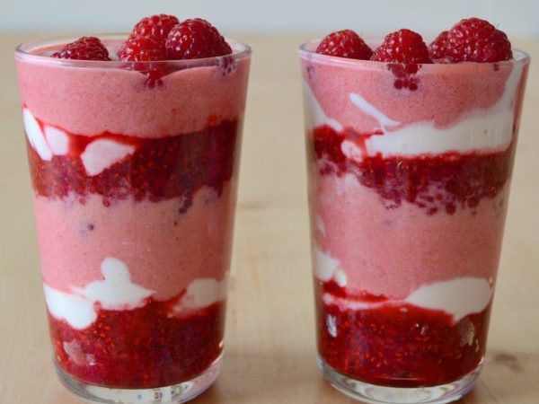 VASO DE FRAMBUESAS EN TEXTURAS